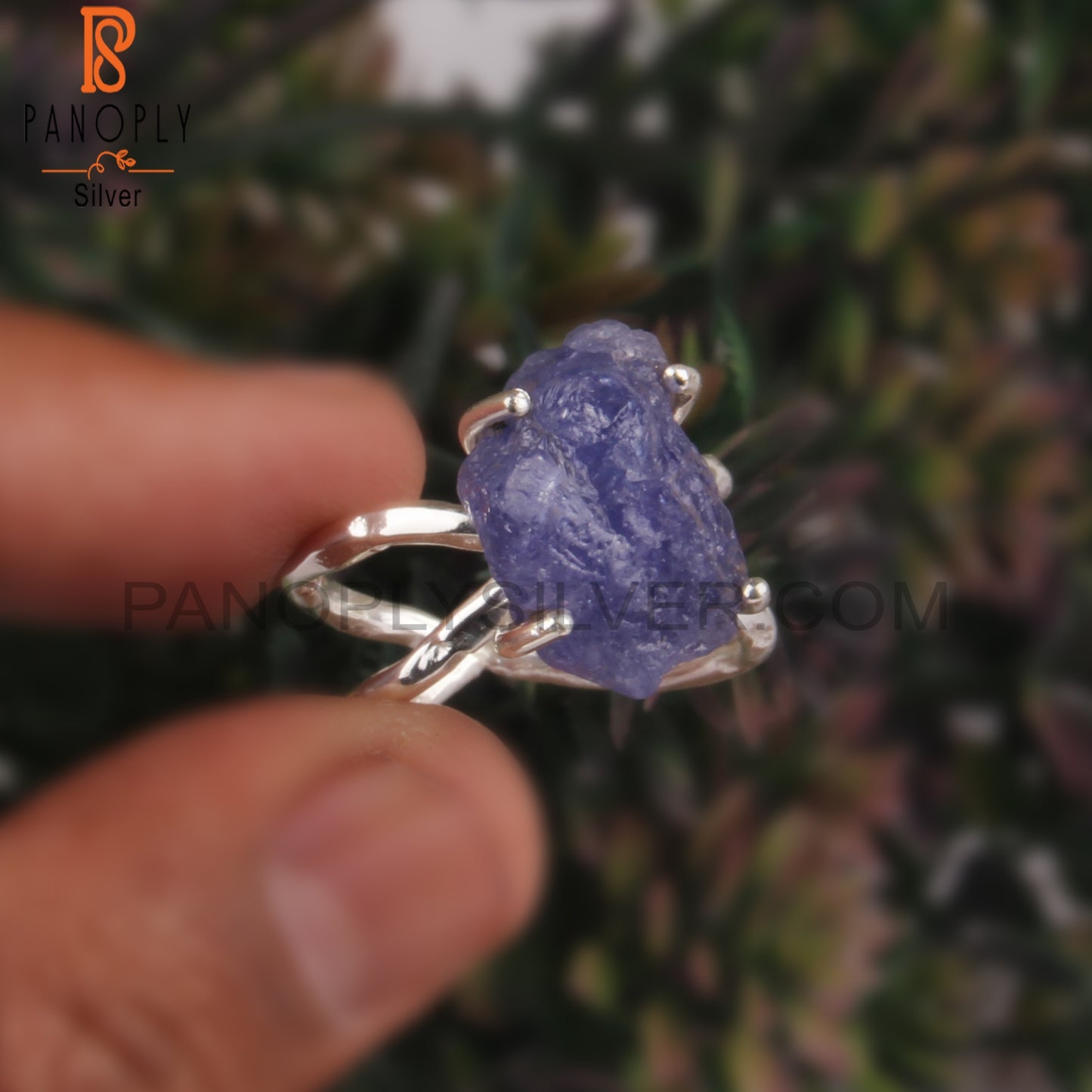 Hypoallergenic Tanzanite Sterling Silver 925 Elegant Ring
