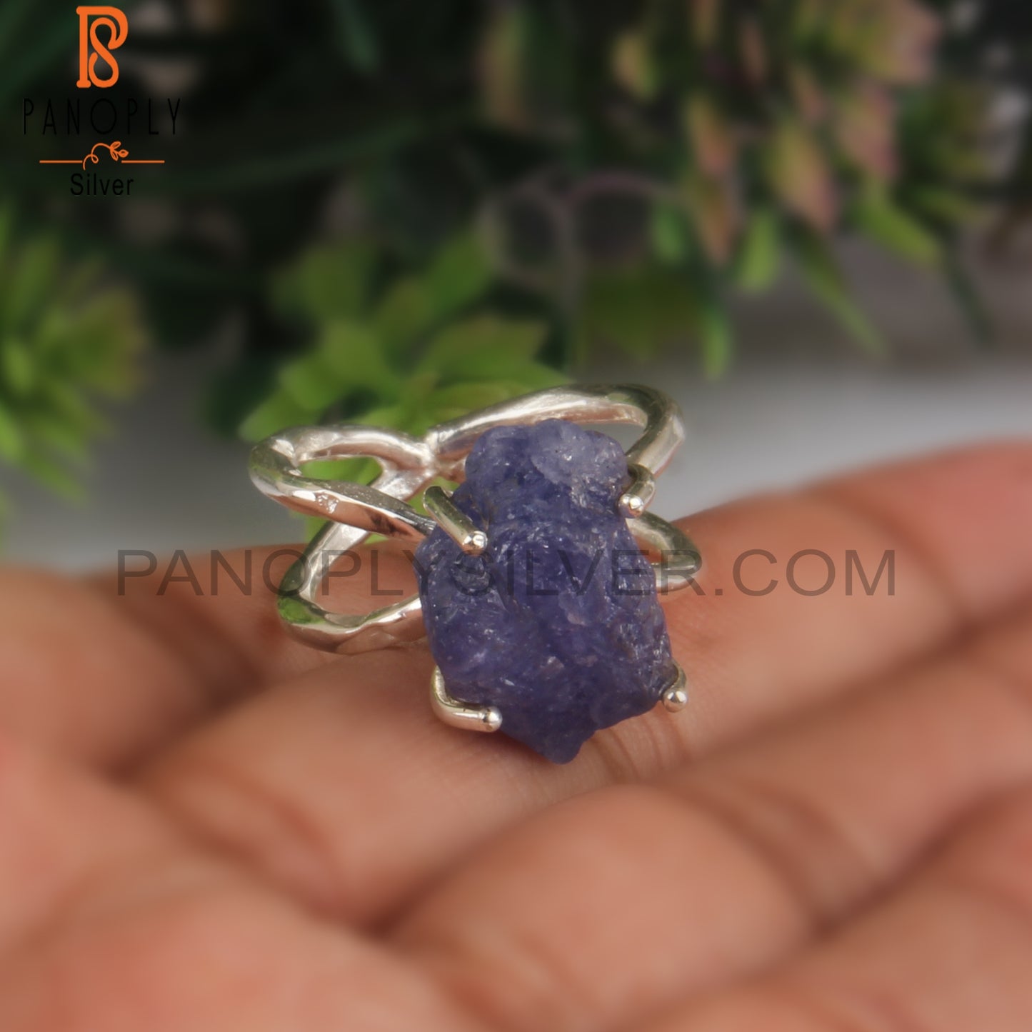Hypoallergenic Tanzanite Sterling Silver 925 Elegant Ring