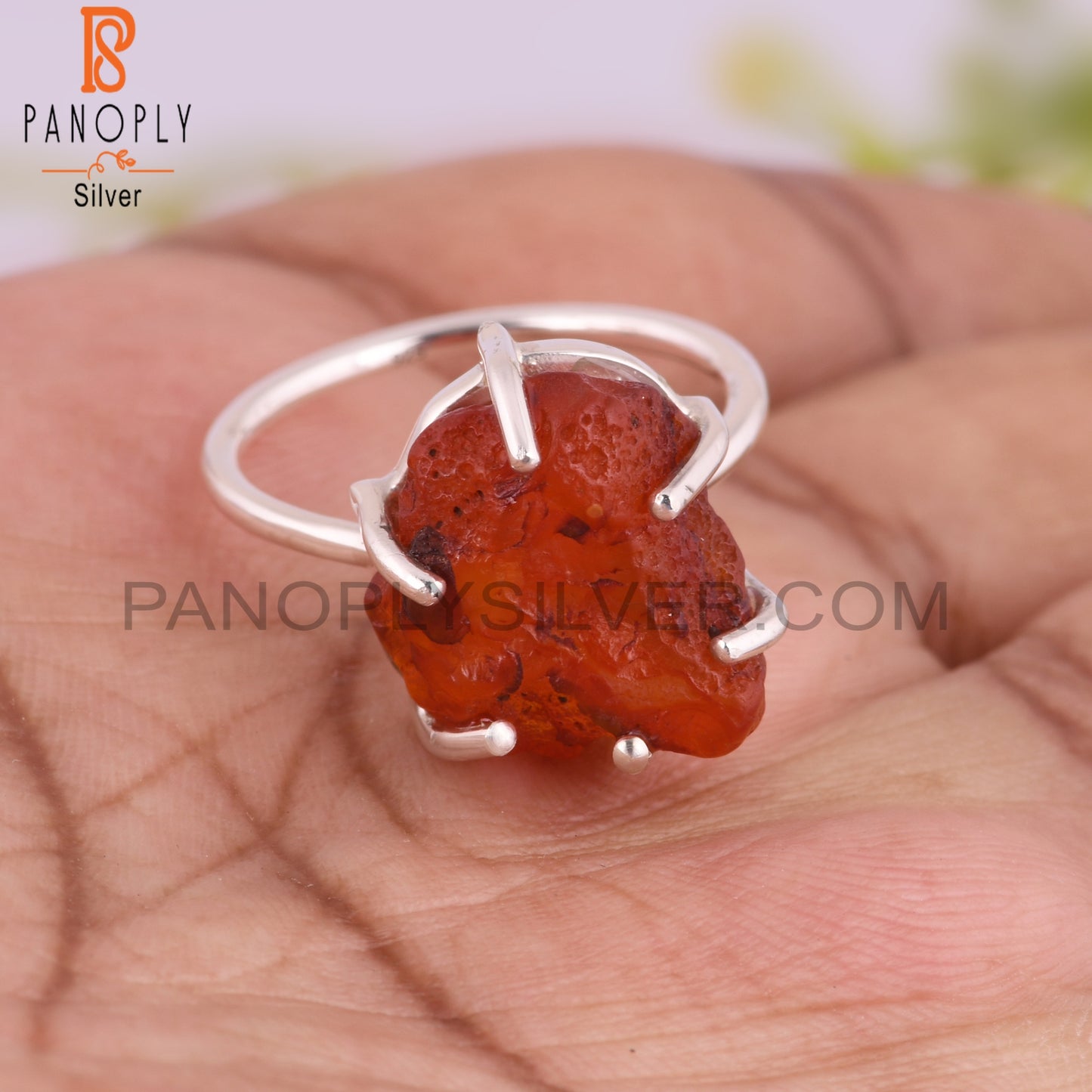 Carnelian 925 Sterling Silver Stylish Ring