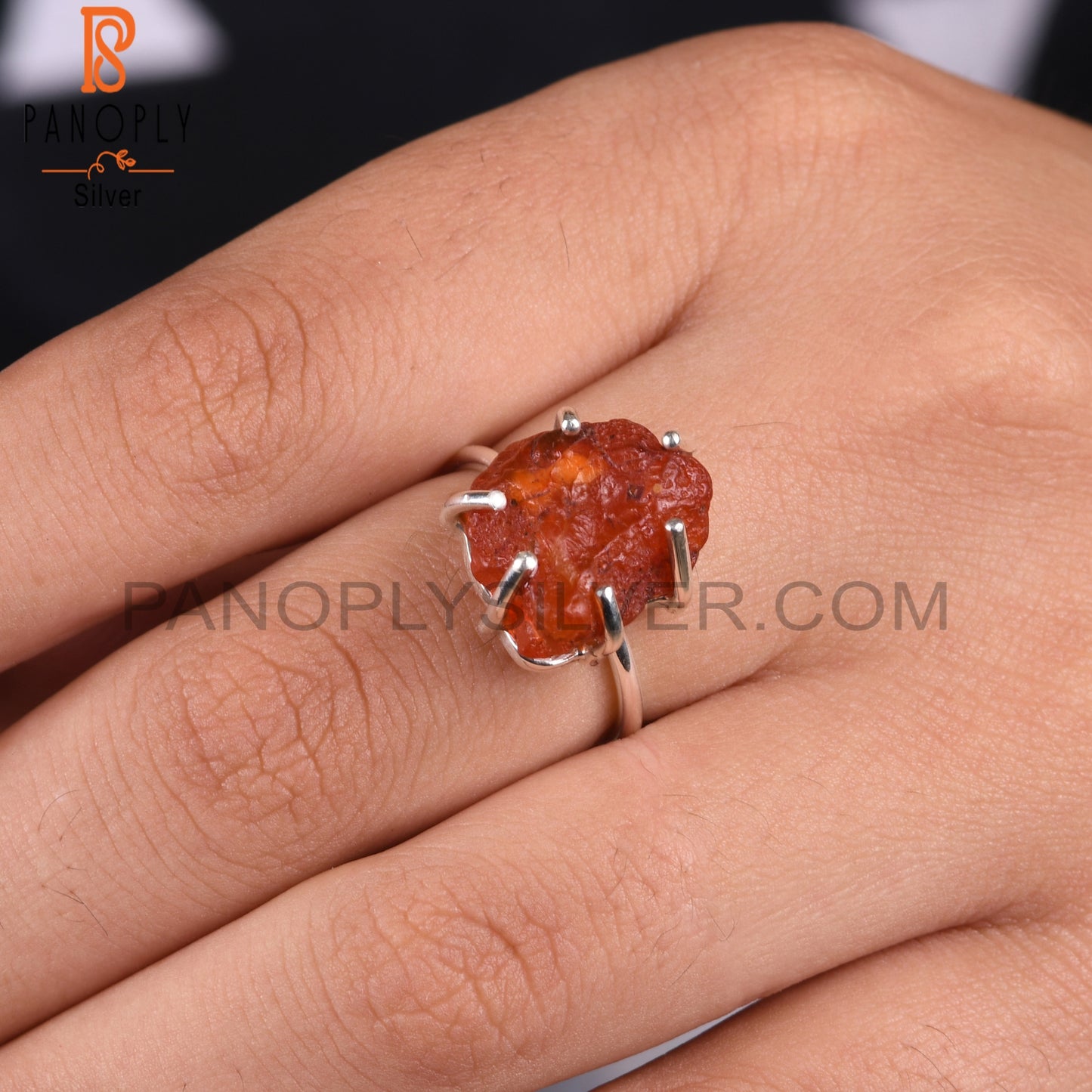 Carnelian 925 Sterling Silver Stylish Ring