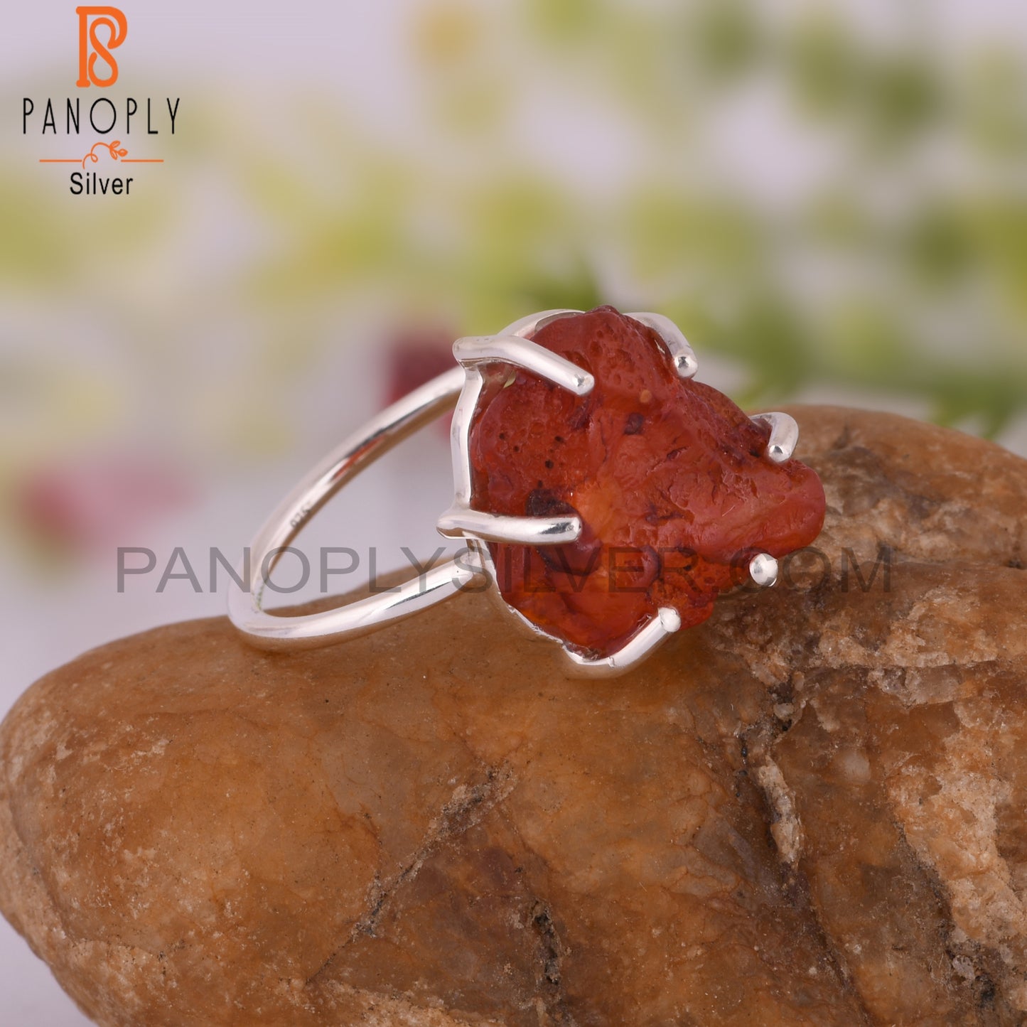 Carnelian 925 Sterling Silver Stylish Ring