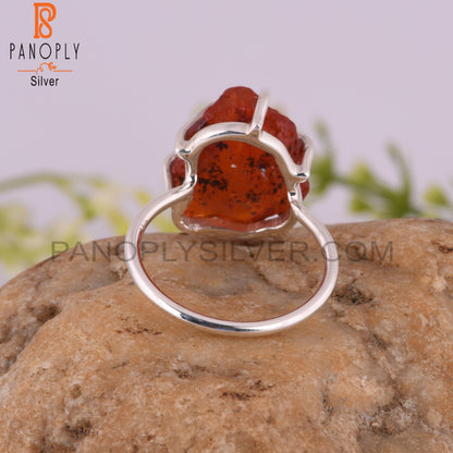 Carnelian 925 Sterling Silver Stylish Ring