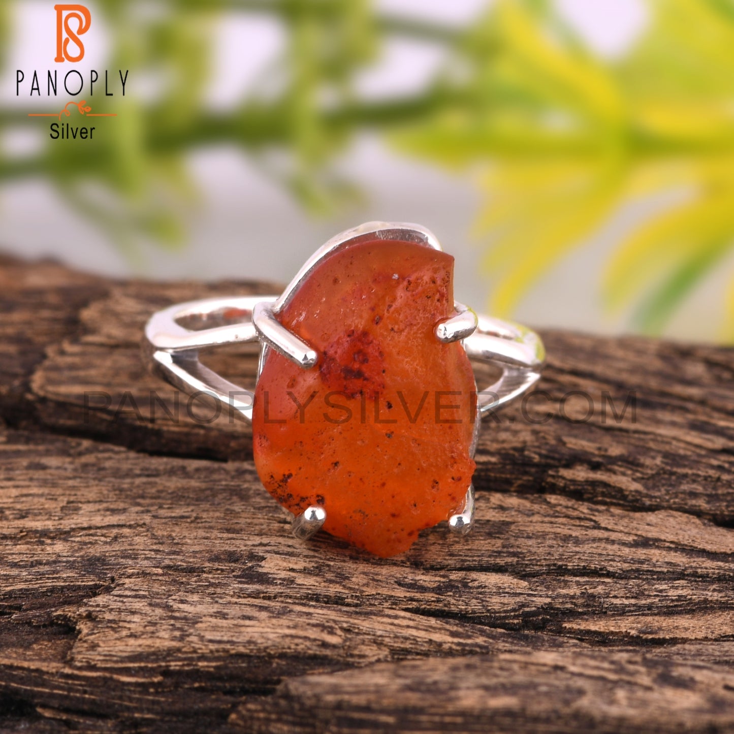 Hypoallergenic Carnelian 925 Sterling Silver Ring