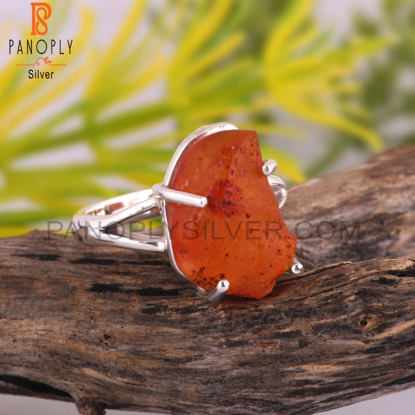 Hypoallergenic Carnelian 925 Sterling Silver Ring