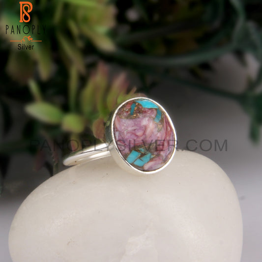 Mojave Copper Oyster Turquoise Sterling Silver 925 Ring