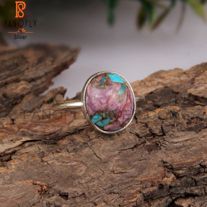 Mojave Copper Oyster Turquoise Sterling Silver 925 Ring