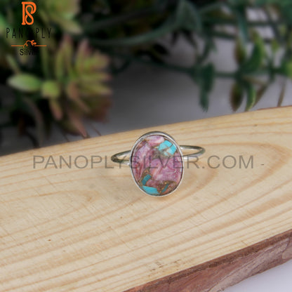 Mojave Copper Oyster Turquoise Sterling Silver 925 Ring