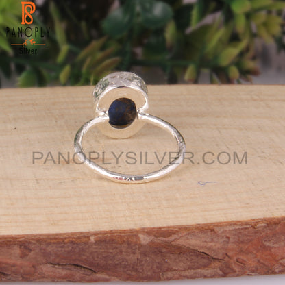 Mojave Copper Lapis Oval 925 Sterling Silver Gemstone Ring