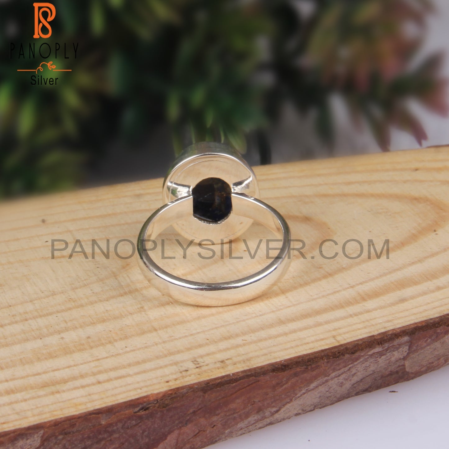Mojave Copper Lapis Oval 925 Silver Ring For Anniversary