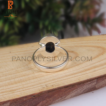 Mojave Copper Lapis Oval 925 Silver Ring For Anniversary
