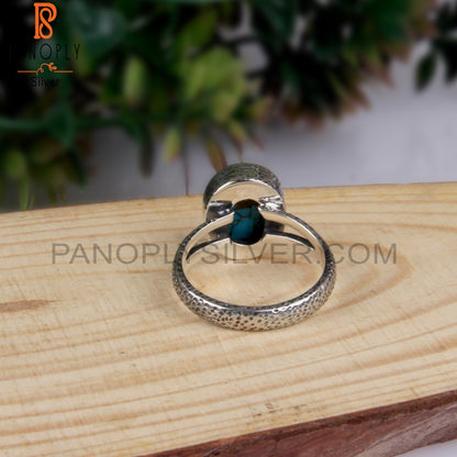 Mojave Turquoise Oval Shape 925 Silver Ring For Engagement