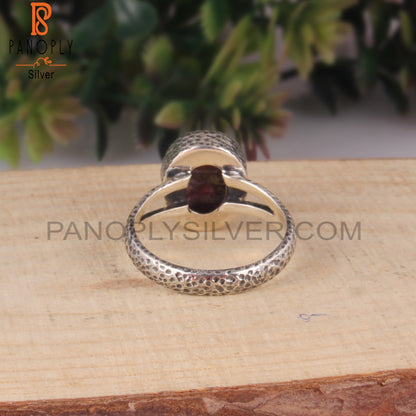 Designer Mojave Purple Oyster Turquoise 925 Silver Ring