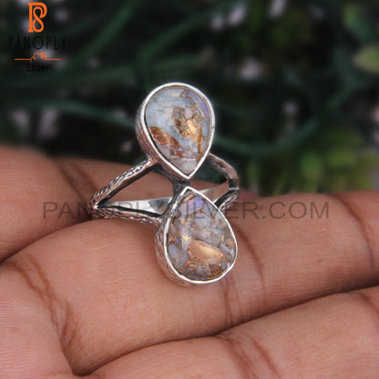 Mojave Copper Ethiopian Opal Pear 925 Jewelry