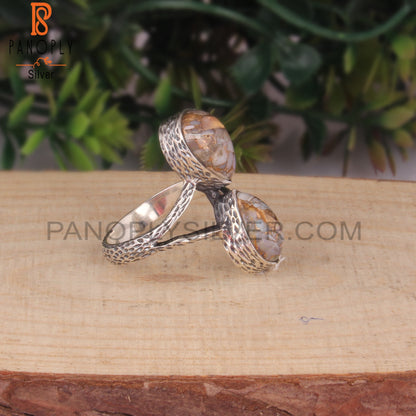 Mojave Copper Ethiopian Opal Pear 925 Jewelry