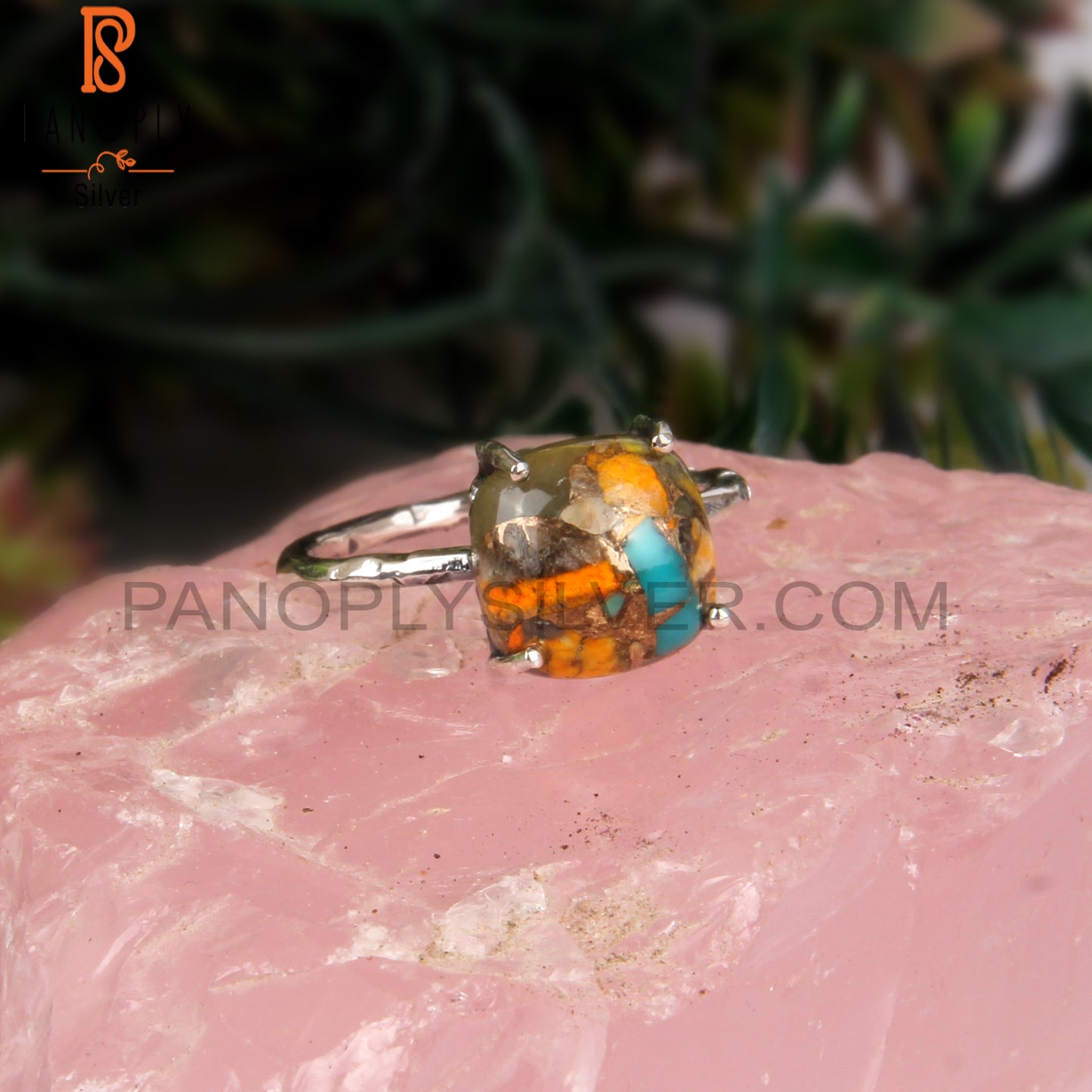 Mojave Copper Bumblebee Turquoise Ring