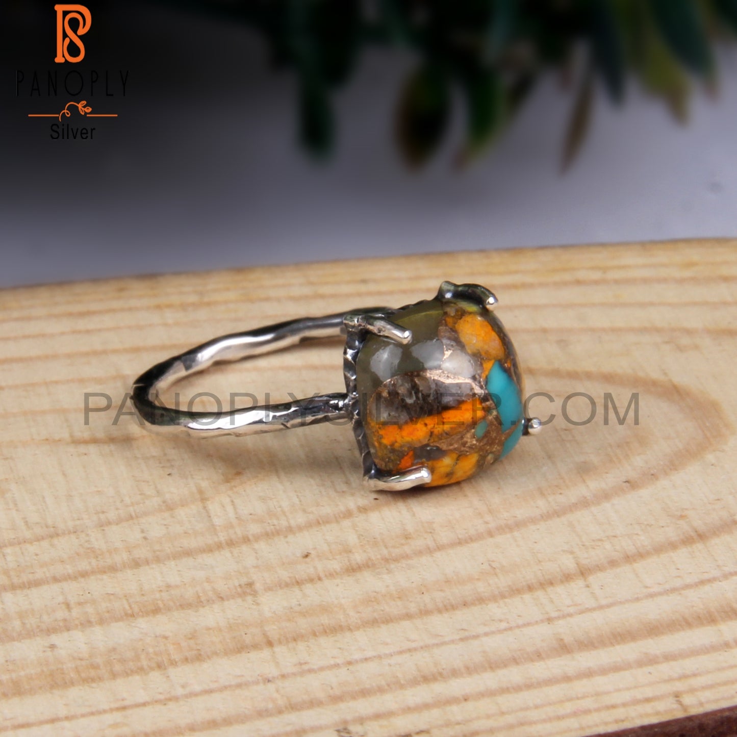 Mojave Copper Bumblebee Turquoise Ring