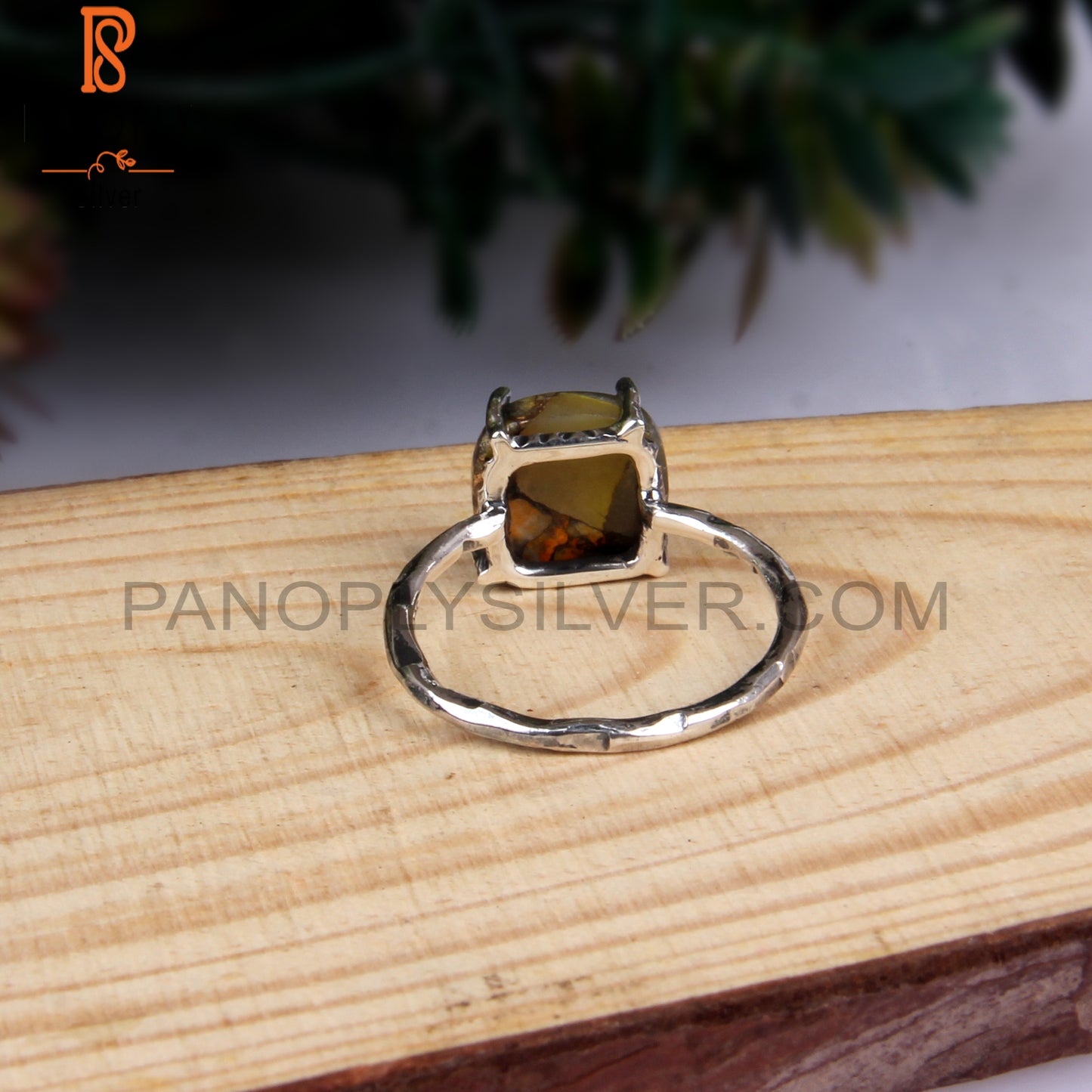 Mojave Copper Bumblebee Turquoise Ring