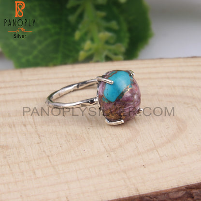 Mojave Copper Purple Oyster Turquoise  Ring Gift