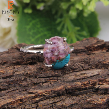 Mojave Copper Purple Oyster Turquoise  Ring Gift