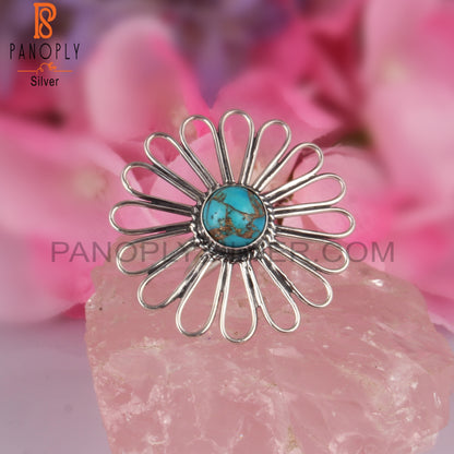 Mojave Turquoise 925 Stamp Sterling Silver Casual Ring