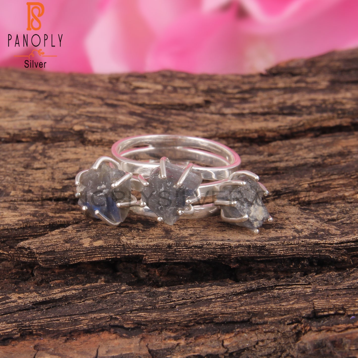 Labradorite Rough 925 Sterling Silver Ring For Girls