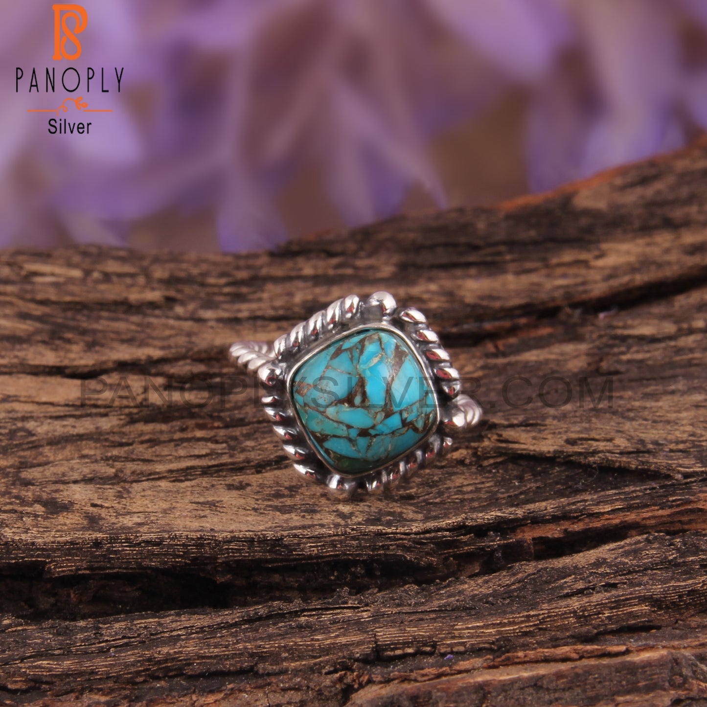 Hypoallergenic Mojave Copper Turquoise 925 Silver Ring