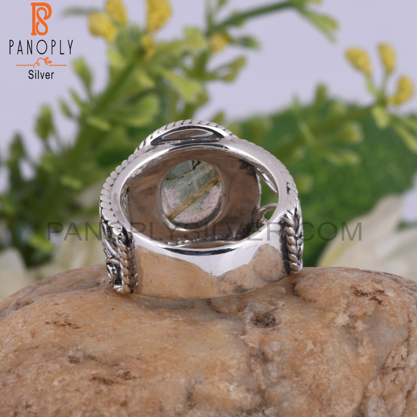 Doublet Labradorite Oval Shape 925 Sterling Silver Ring