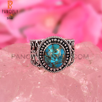 Mojave Copper Turquoise 925 Sterling Silver Rings