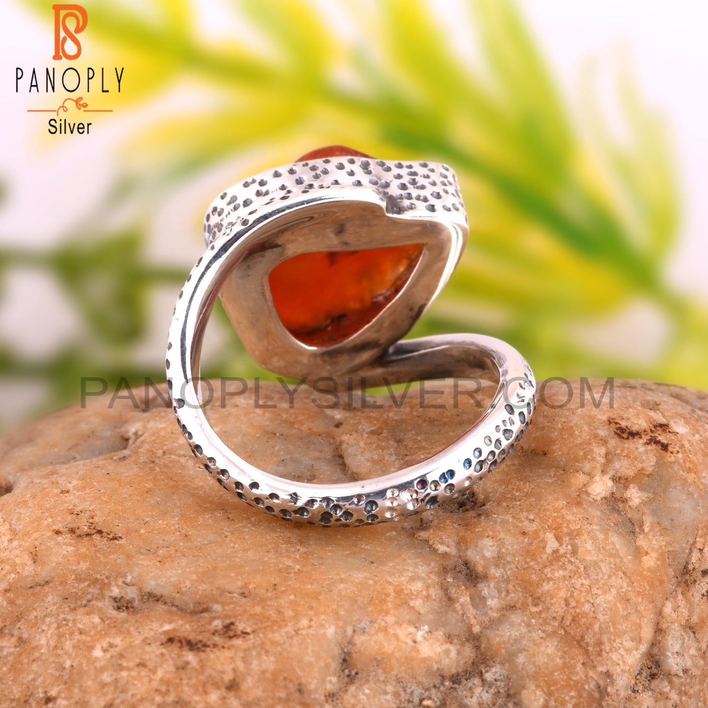 Carnelian 925 Sterling Silver Casual Ring