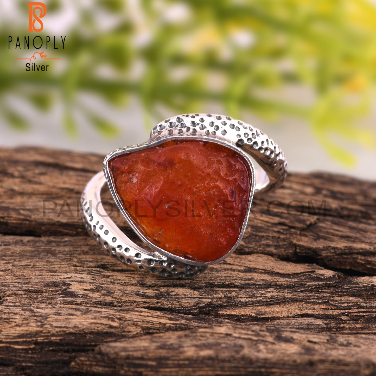 Carnelian 925 Sterling Silver Casual Ring