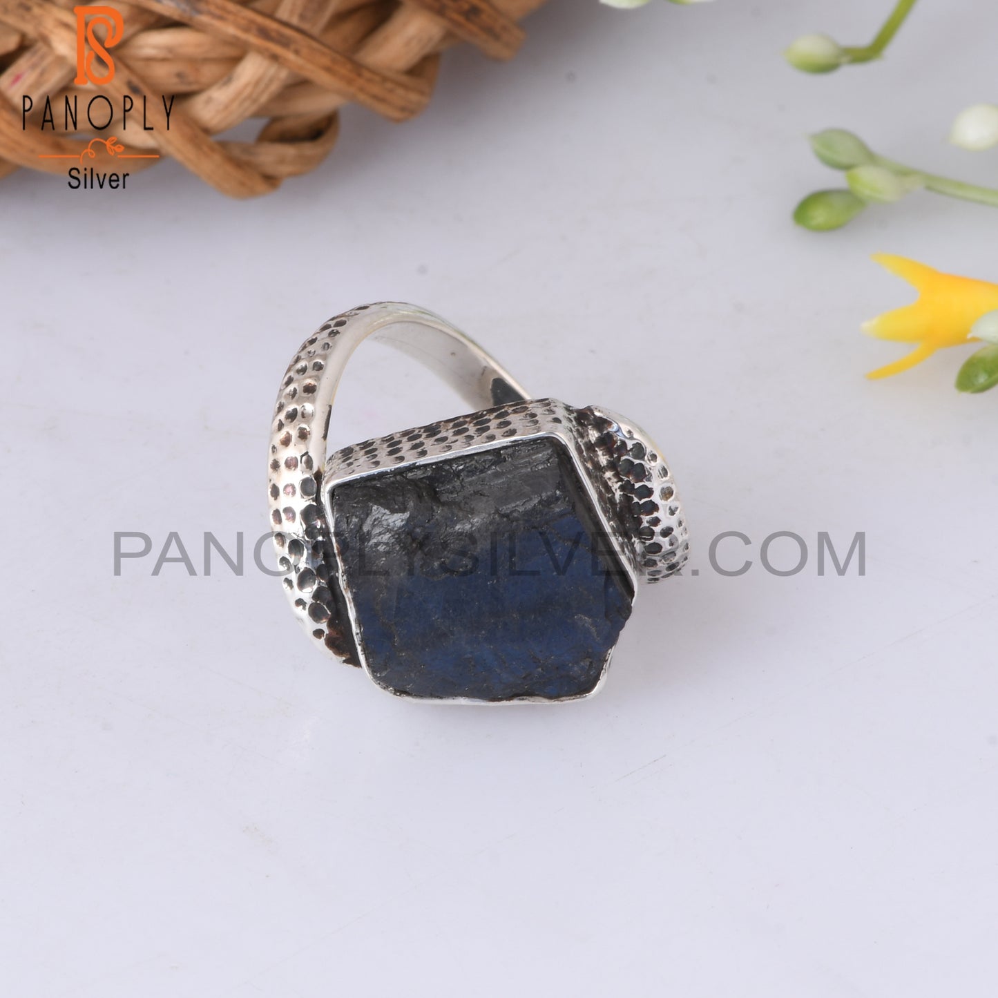 Labradorite Rough 925 Sterling Silver Ring