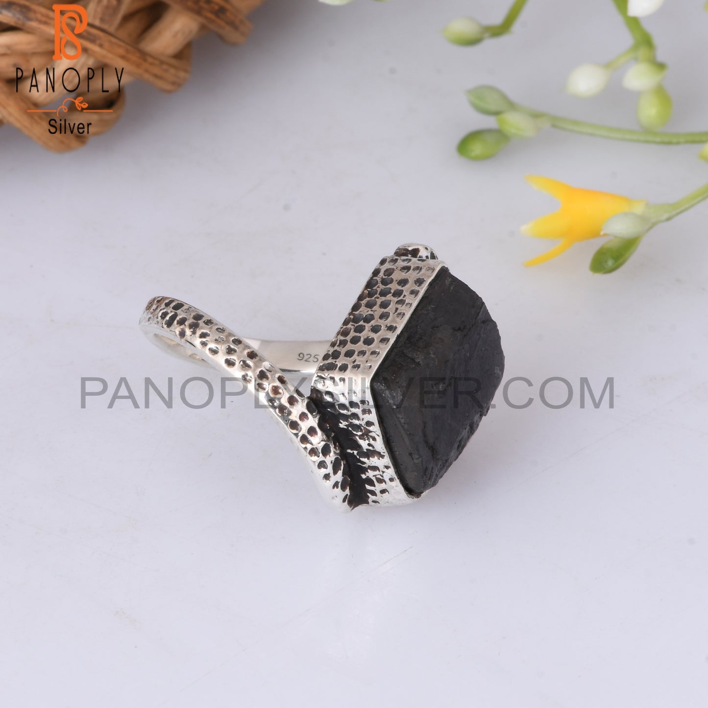 Labradorite Rough 925 Sterling Silver Ring