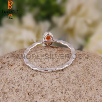 Carnelian Oval 925 Sterling Silver Ring