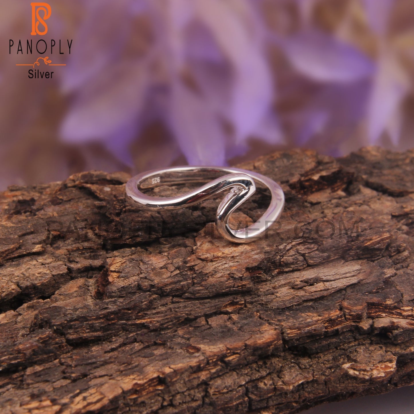 Fine 925 Sterling Silver Riptide Sea Wave Ring