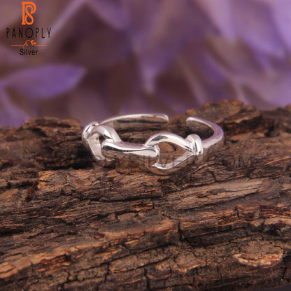 Handmade 925 Sterling Silver Knot Pattern Ring