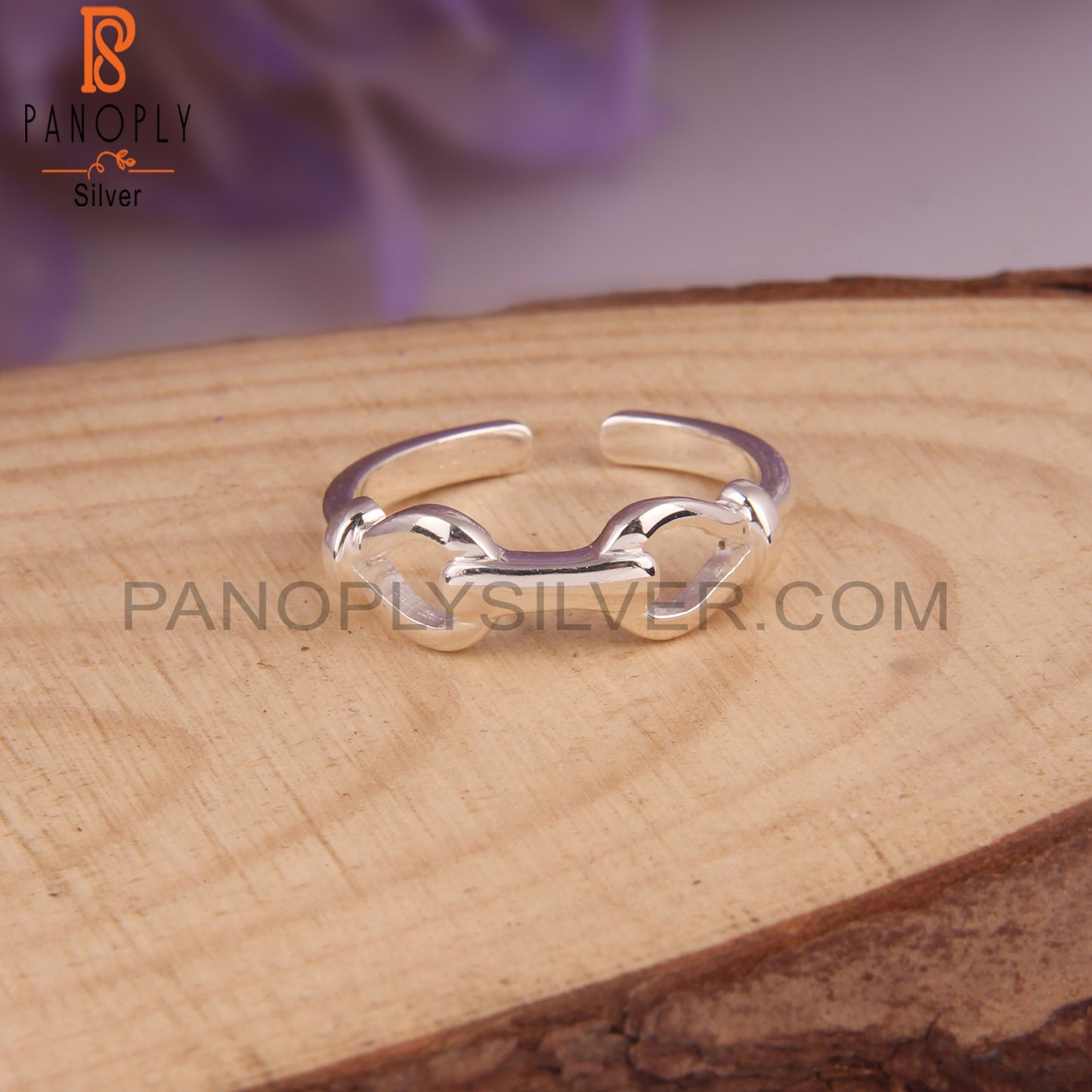 Handmade 925 Sterling Silver Knot Pattern Ring