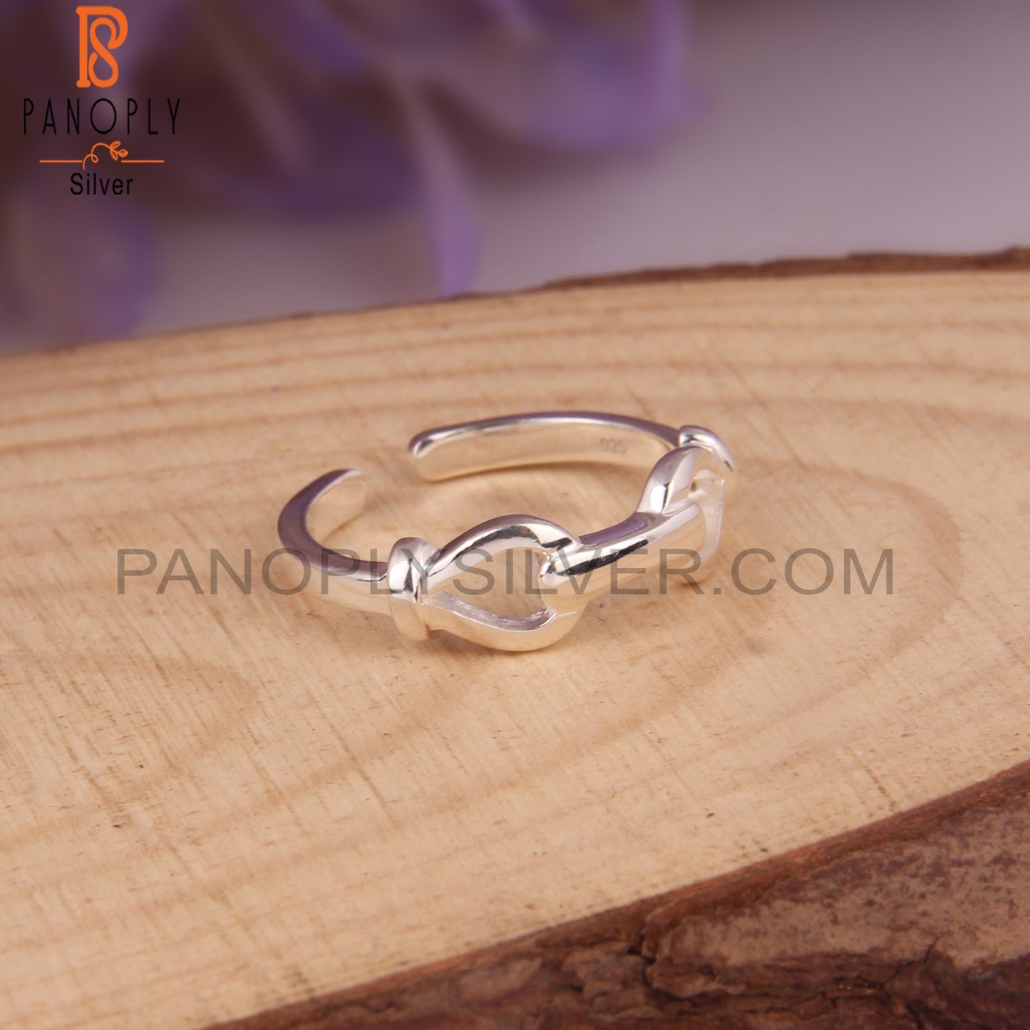 Handmade 925 Sterling Silver Knot Pattern Ring