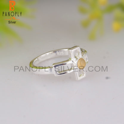 Ethiopian Opal 925 Stamp Sterling Silver Pretty Ring