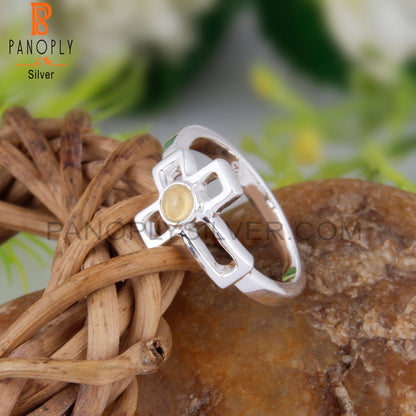Ethiopian Opal 925 Stamp Sterling Silver Pretty Ring