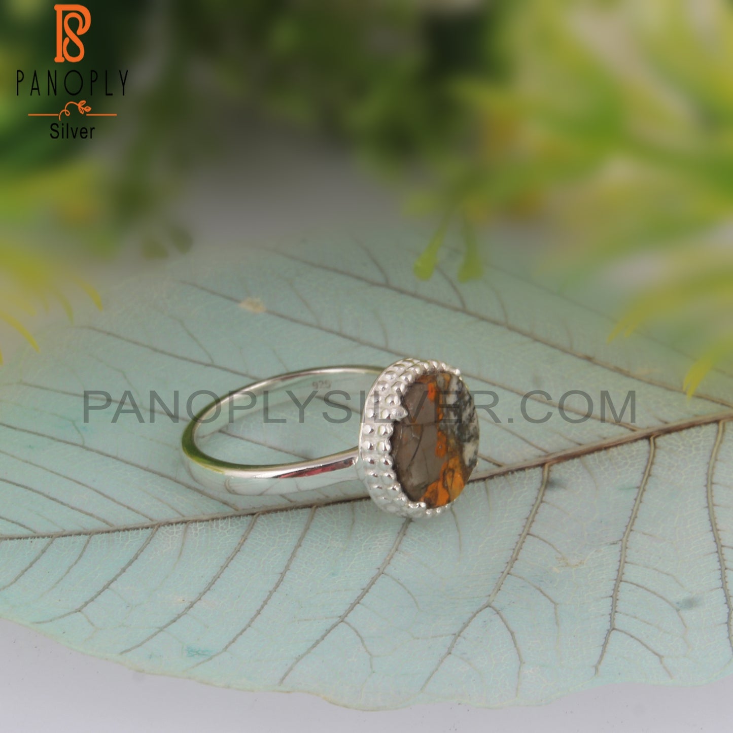 Mojave Copper Bumblebee Turquoise 925 Ring For Love