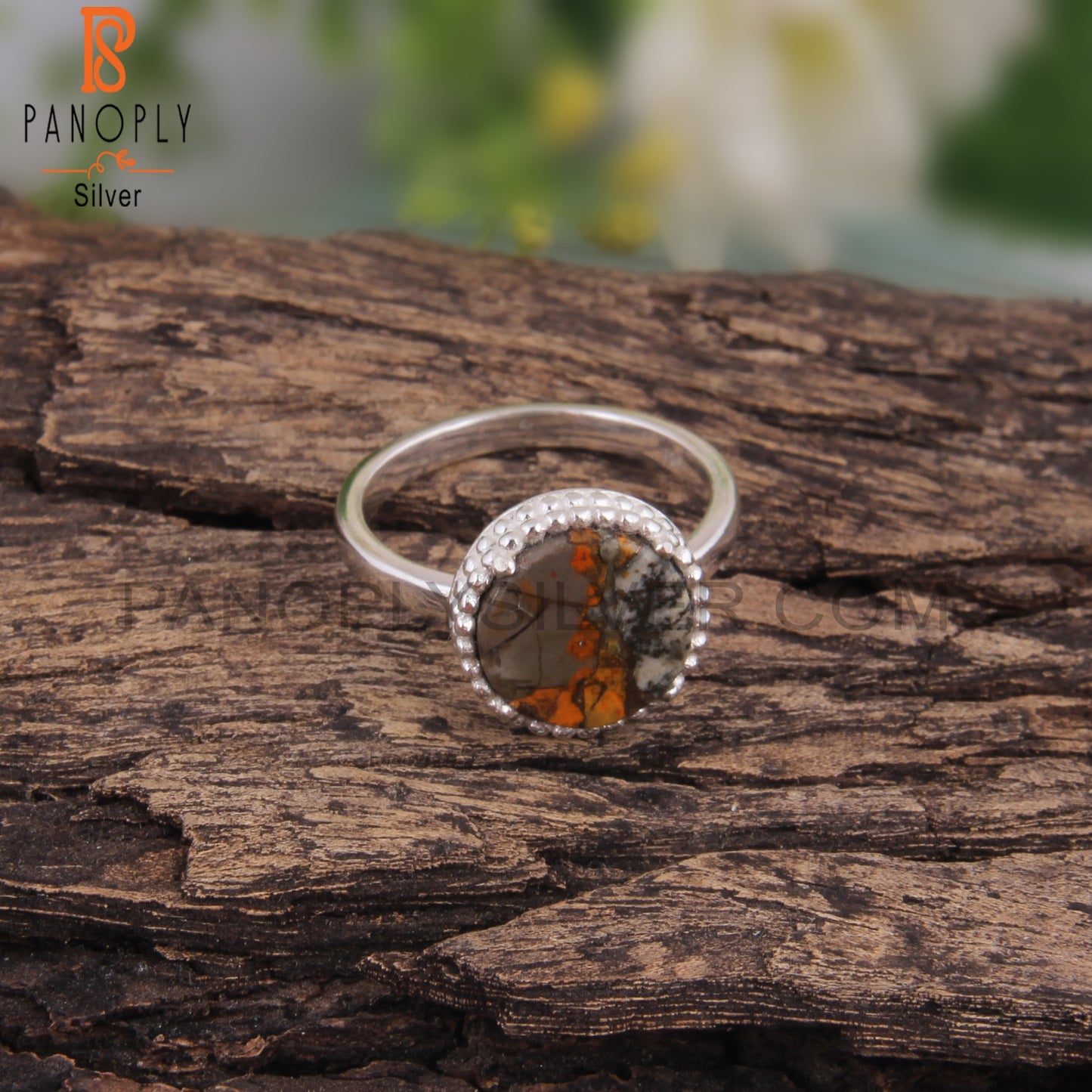 Mojave Copper Bumblebee Turquoise 925 Ring For Love