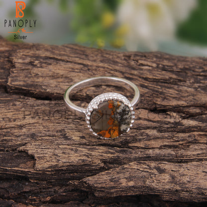 Mojave Copper Bumblebee Turquoise 925 Ring For Love