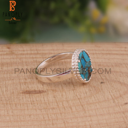 Mojave Copper Turquoise Hypoallergenic 925 Silver Ring