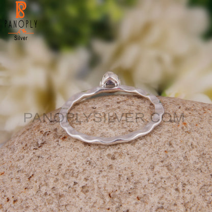 Iolite Triangular Shape 925 Sterling Silver Ring