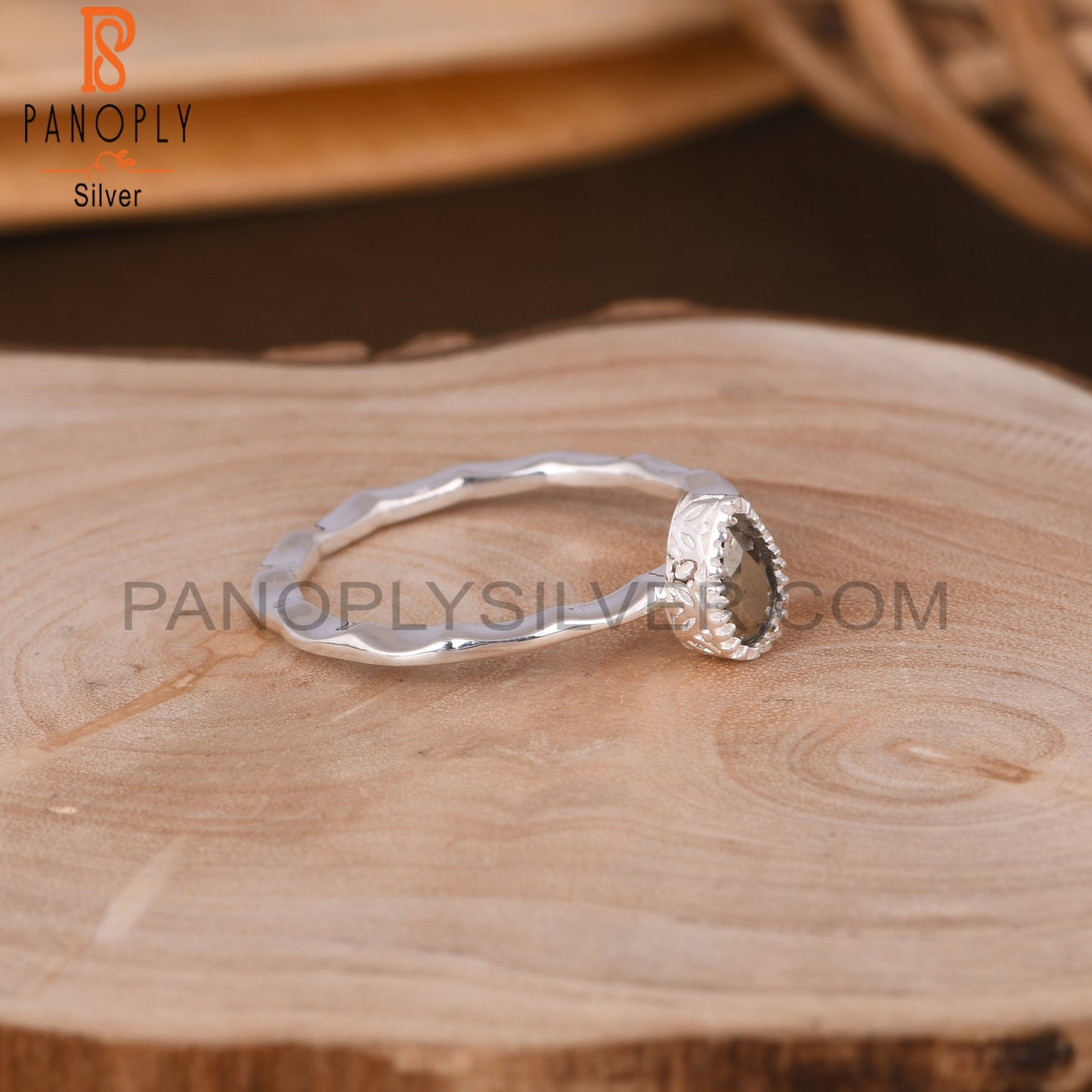 Pyrite Pear Shape 925 Sterling Silver Ring