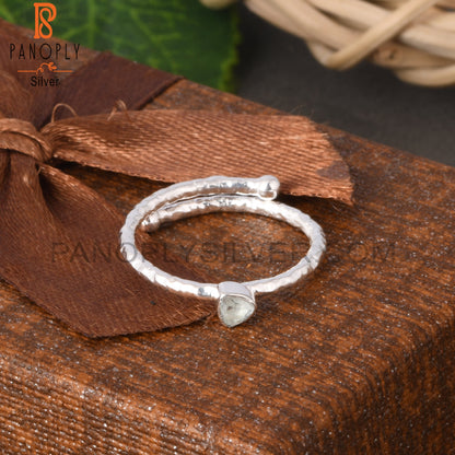 Aquamarine Trillion Shape 925 Sterling Silver Ring