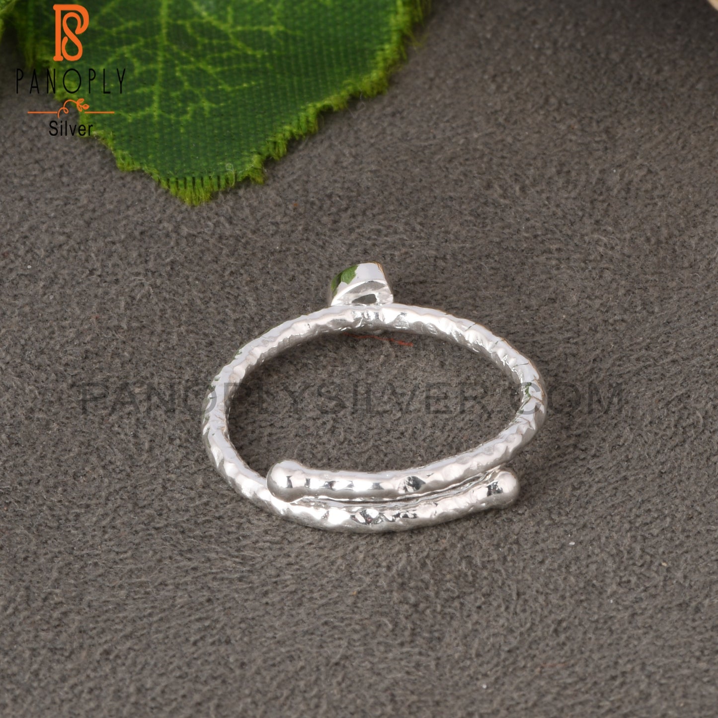 Aquamarine Trillion Shape 925 Sterling Silver Ring