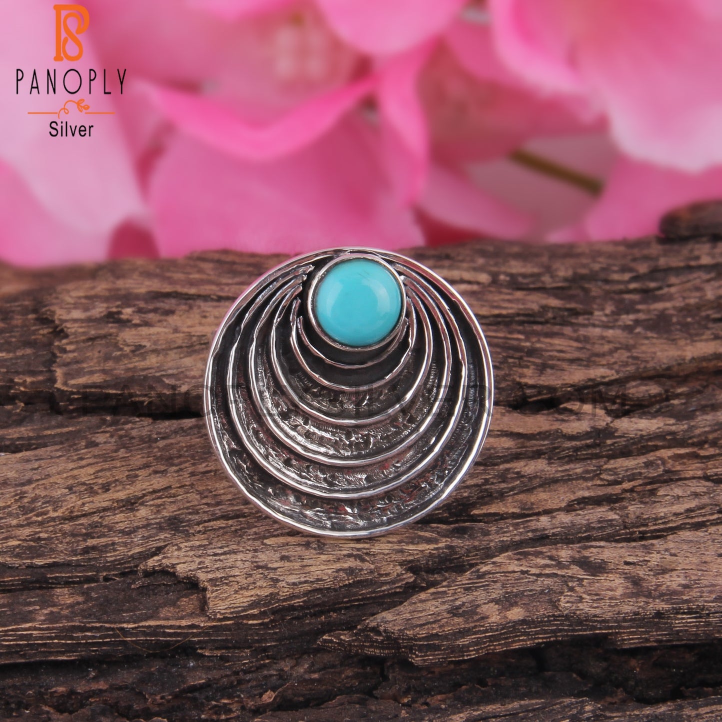 Designer Arizona Turquoise 925 Sterling Silver Ring