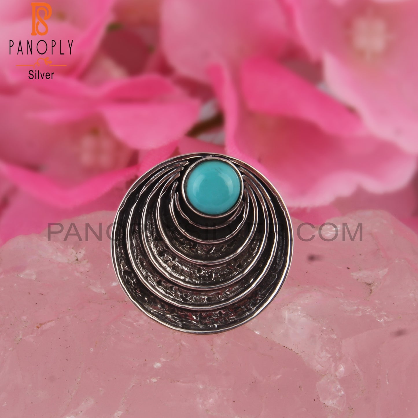 Designer Arizona Turquoise 925 Sterling Silver Ring