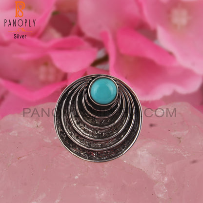 Designer Arizona Turquoise 925 Sterling Silver Ring
